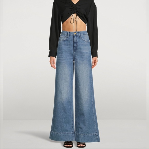Triarchy Miss Onassis High Waist Wide Leg Jeans - Picture 3 of 6